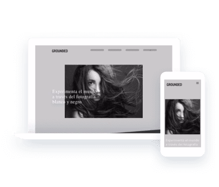 notebook with photographer website