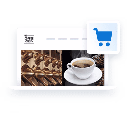 Sample online store for a coffee shop