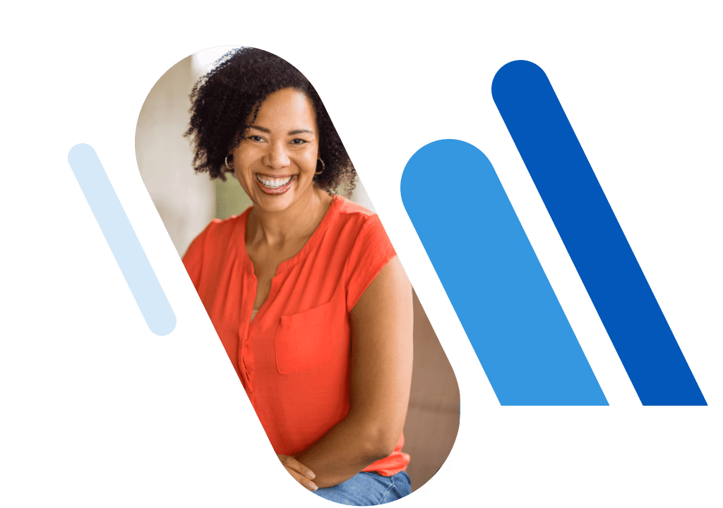 Smiling woman and agency owner