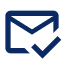 Icon Mail Symbol mit Haken