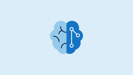 Brain and AI icon