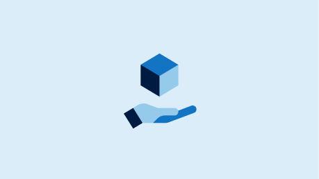 3D cube and tool icon