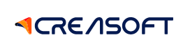 Creasoft Logo in Orange und Blau
